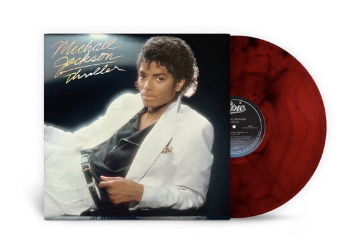 MICHAEL JACKSON Thriller RED/BLACK Marble Vinyl LP Record 2026 Sealed New