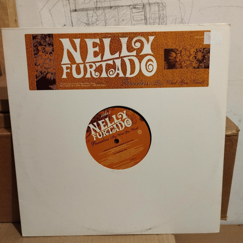 Nelly furtado - powerless 12" black vinyl