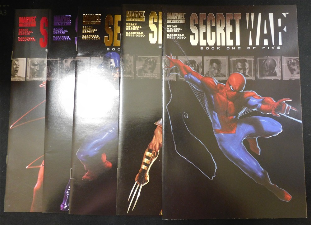 SECRET WAR 1-5 MARVEL COMIC SET COMPLETE BRIAN BENDIS GABRIELE DELL'OTTO 2004 VF