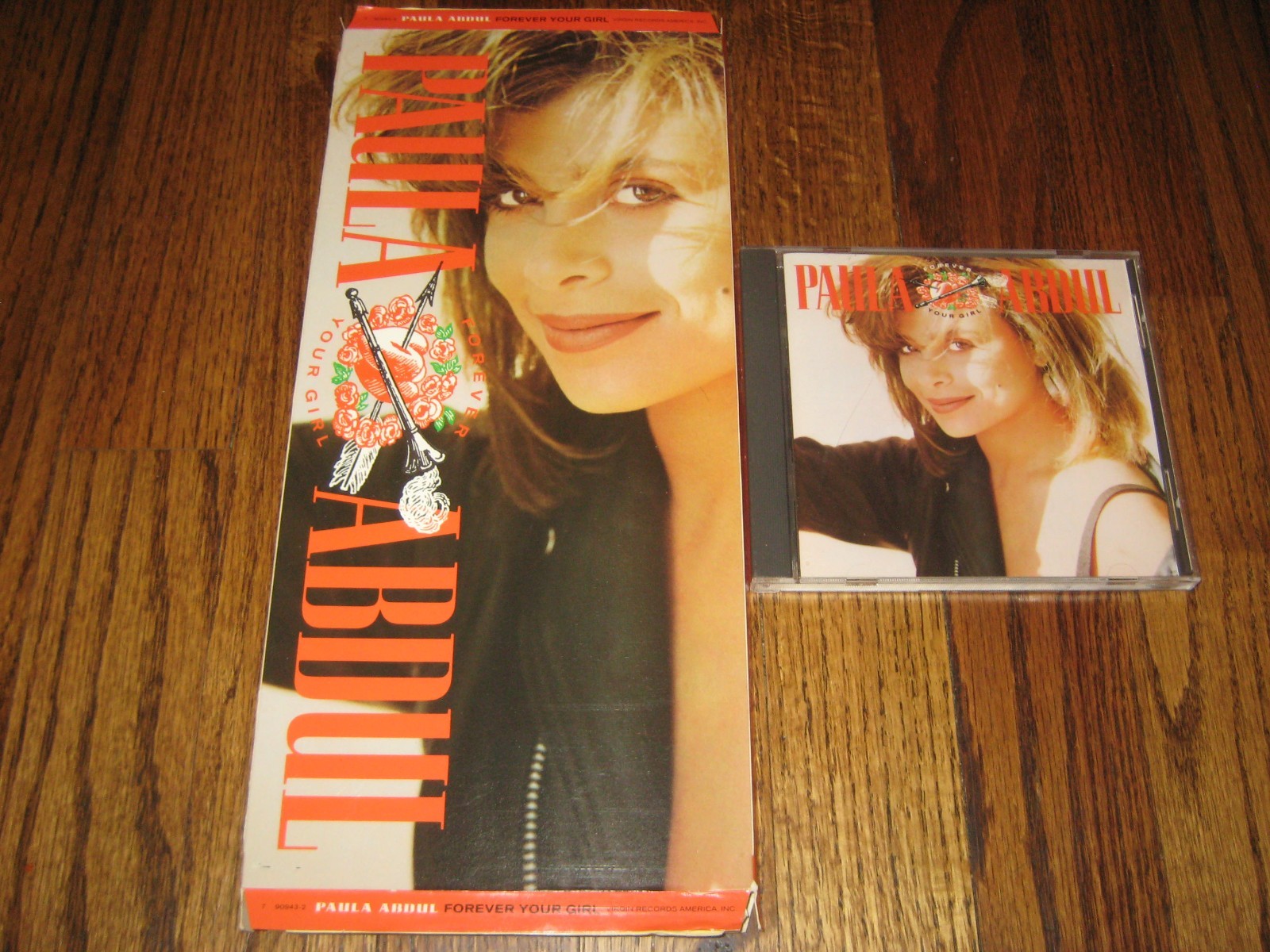 Paula Abdul Forever Your Girl Longbox and Cd  Straight Up Opposites Attract