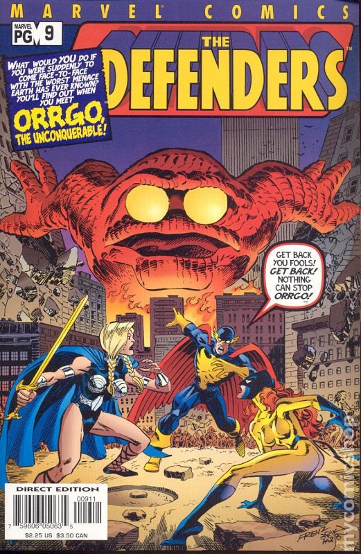 Defenders #9 VF+ 8.5 2001 Immagine Stock