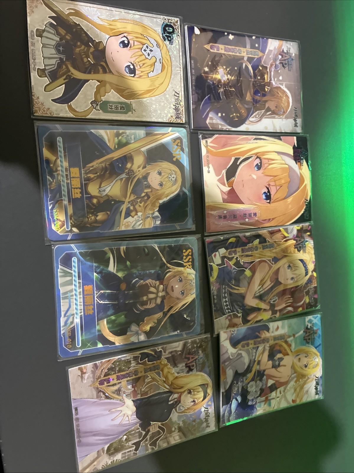 Sposa Alice Zurgberg XP AP-04 SAO Sword Art Scheda Anime Online. Lotto intero