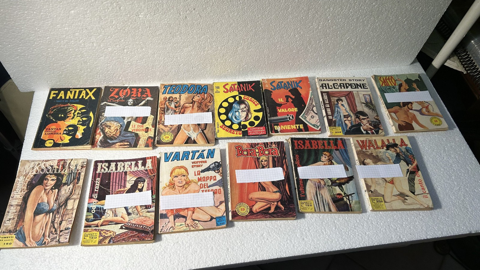 SATANIK MESSALINA ISABELLA LOTTO 13 FUMETTI VARI ANNI 1960/70 OLD COMICS