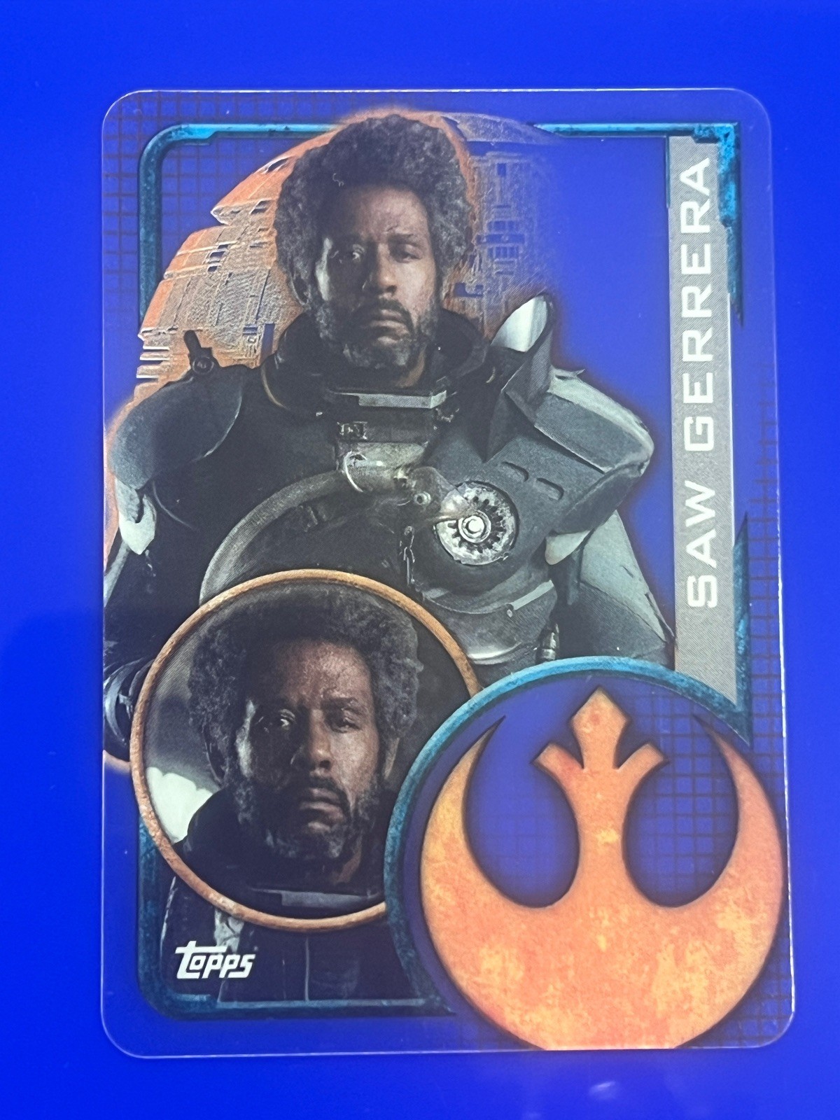 2016 Topps Star Wars: Rogue One UK Acetate Saw Gerrera #195