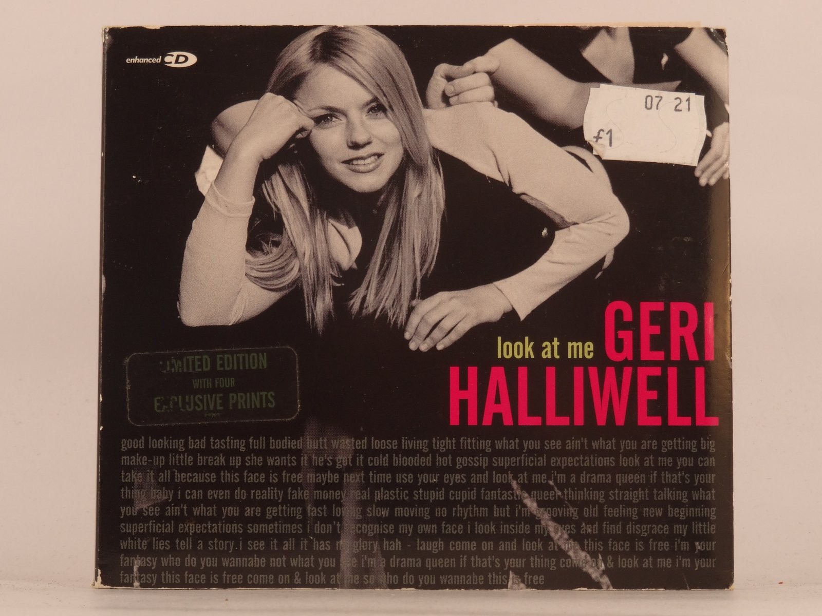 GERI HALLIWELL LOOK AT ME (DIGIPAK) (+ POSTCARDS) (L20) 3 Track CD Single includ