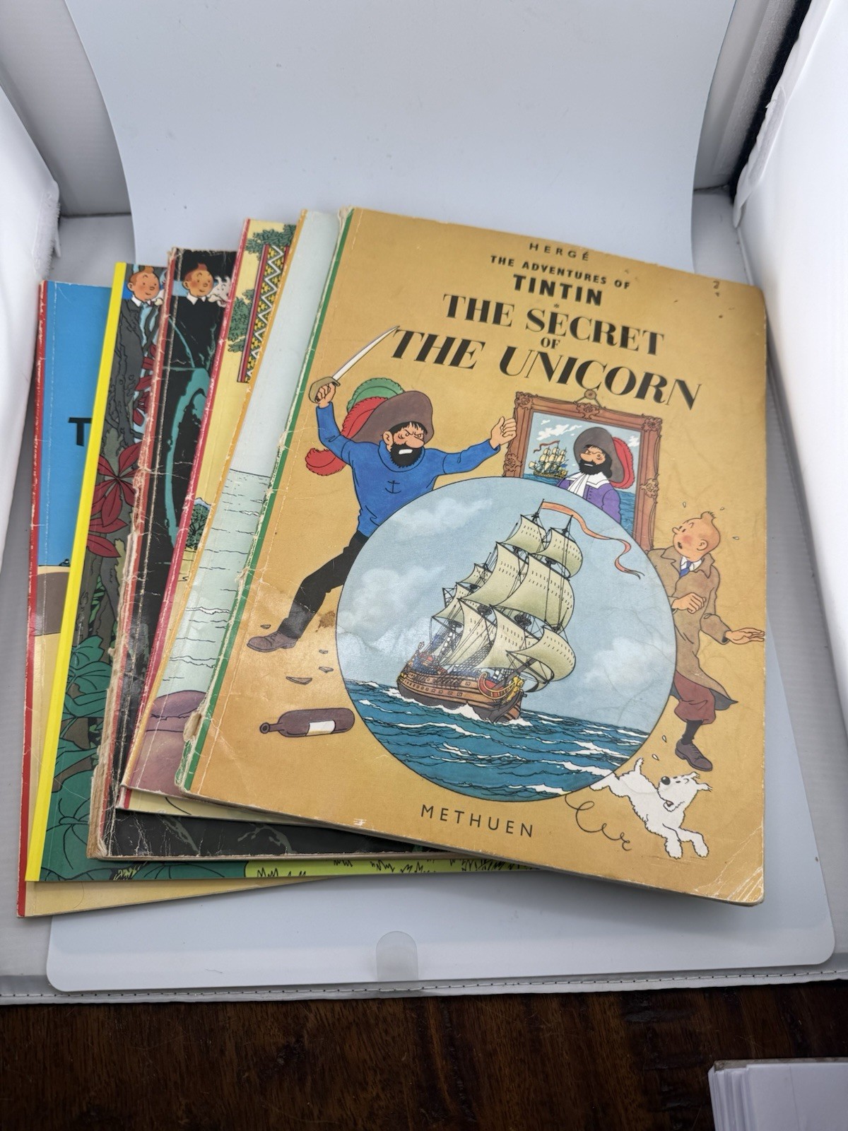 Tintin Lotto 6 Herge Taperback Fumetti Methuen Little Brown Edizioni Miste