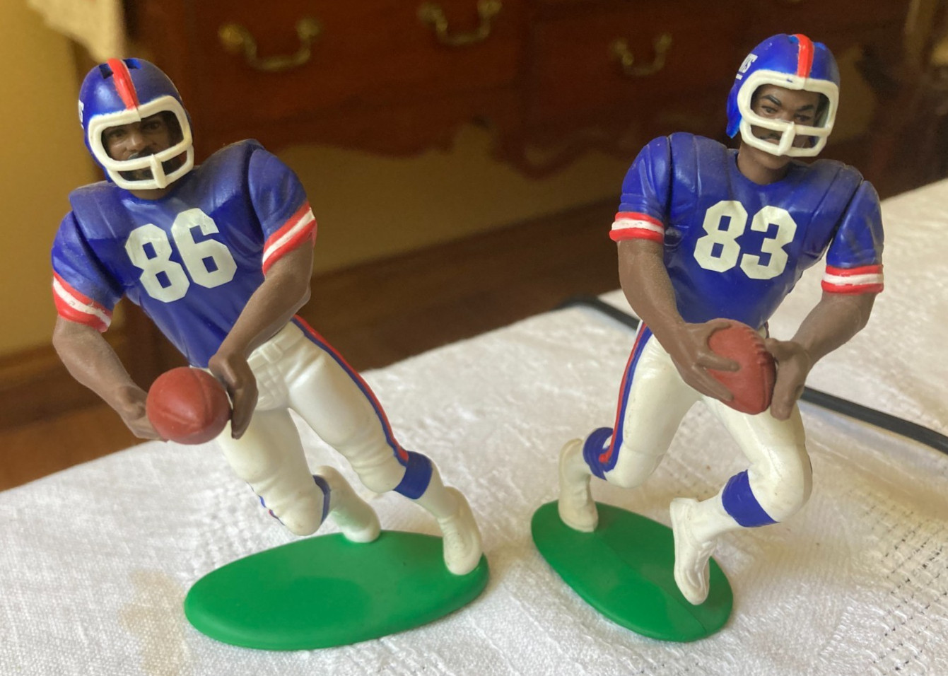 Figurina sciolta New York Giants Lionel Manuel & Odessa Turner 1990 formazione iniziale