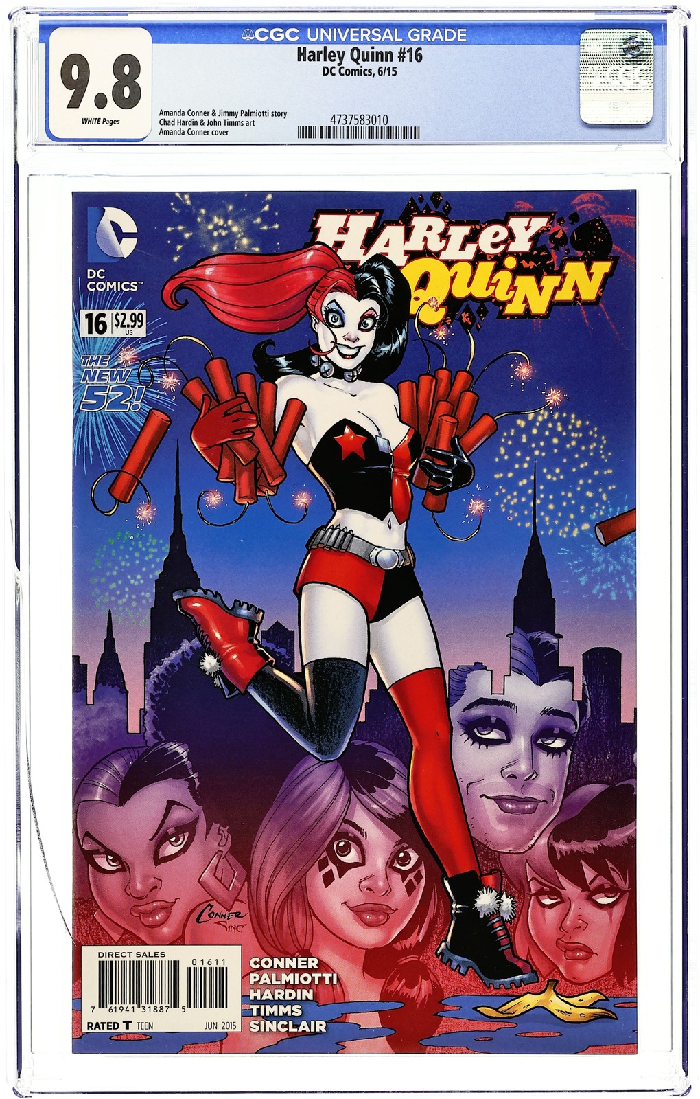 Harley Quinn #16A Conner CGC 9.8 2015 4737583010