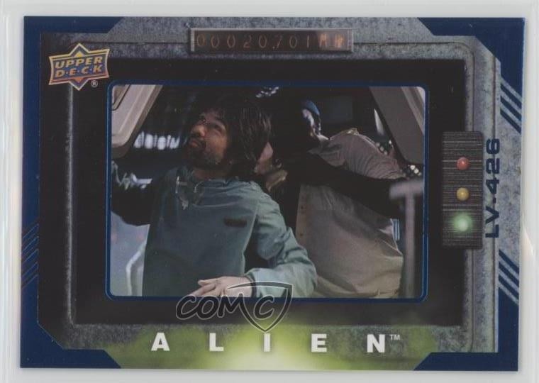 2017 Alien Movie Blue Foil Modern 31/99 Arthur Dallas Burning Through #27 0qg1