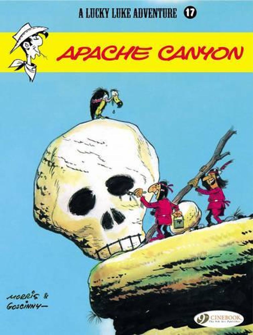 Lucky Luke 17 - Libro tascabile Apache Canyon di Morris & Goscinny (inglese)