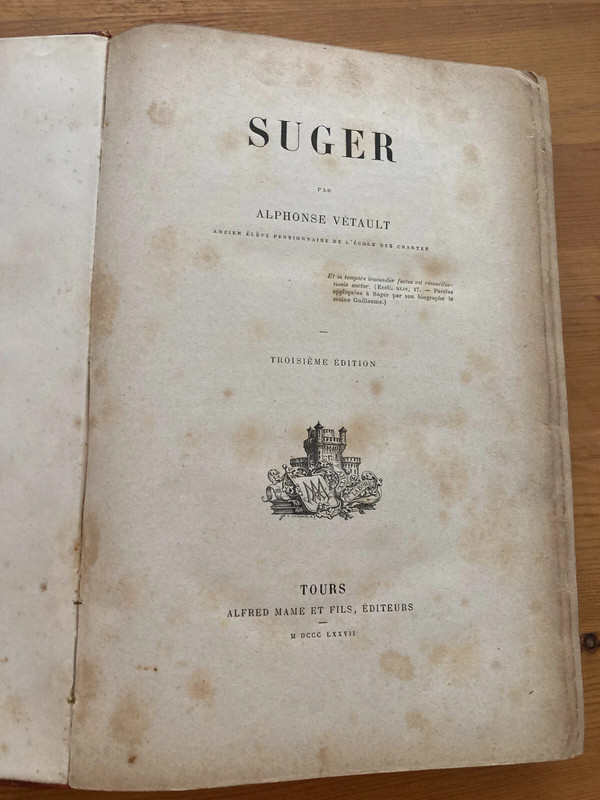Suger / par Alphonse Vétault - Tours : Alfred Mame, 1877, 3e éd., illustré