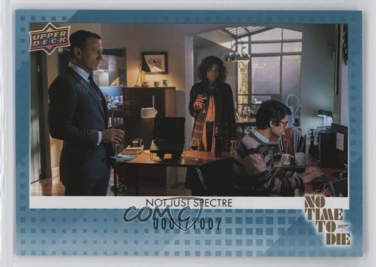 2025 Upper Deck James Bond No Time To Die Teal 007 1/1007 Not Just Spectre 0l2