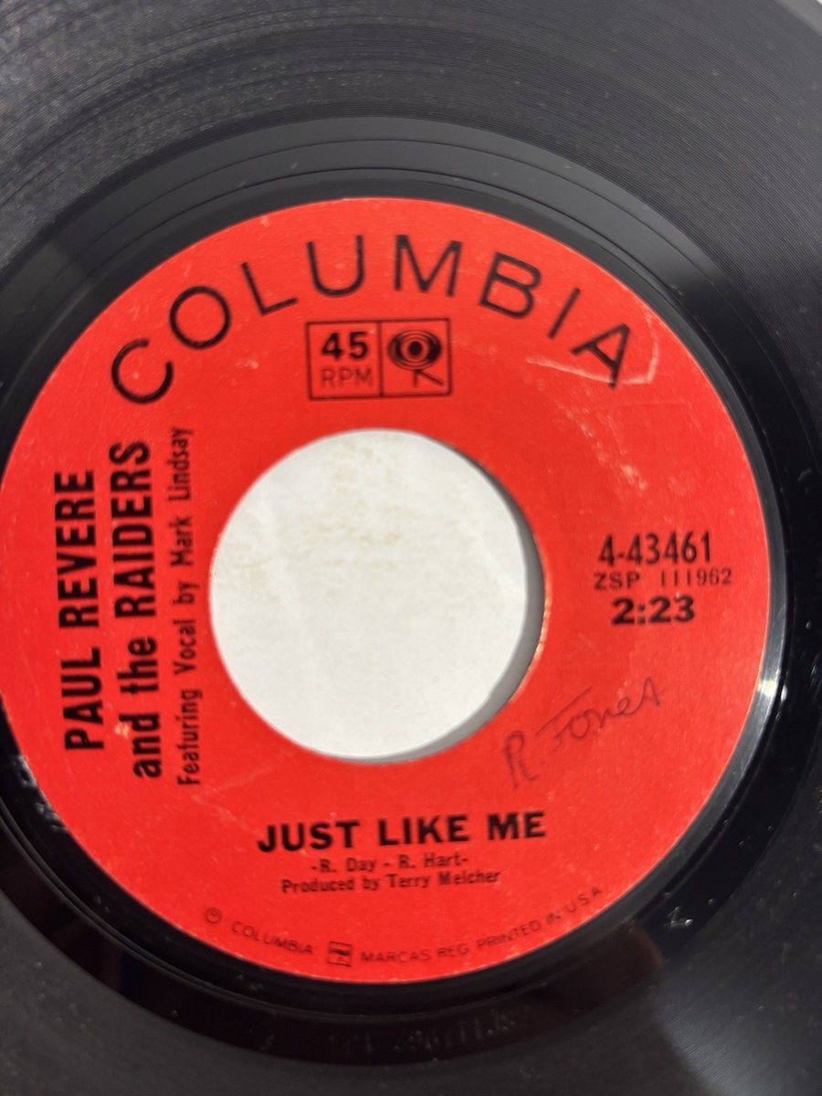 Paul Revere and The Raiders - Just Like Me/B.F.D.R.F. Blues 7 45 VG+
