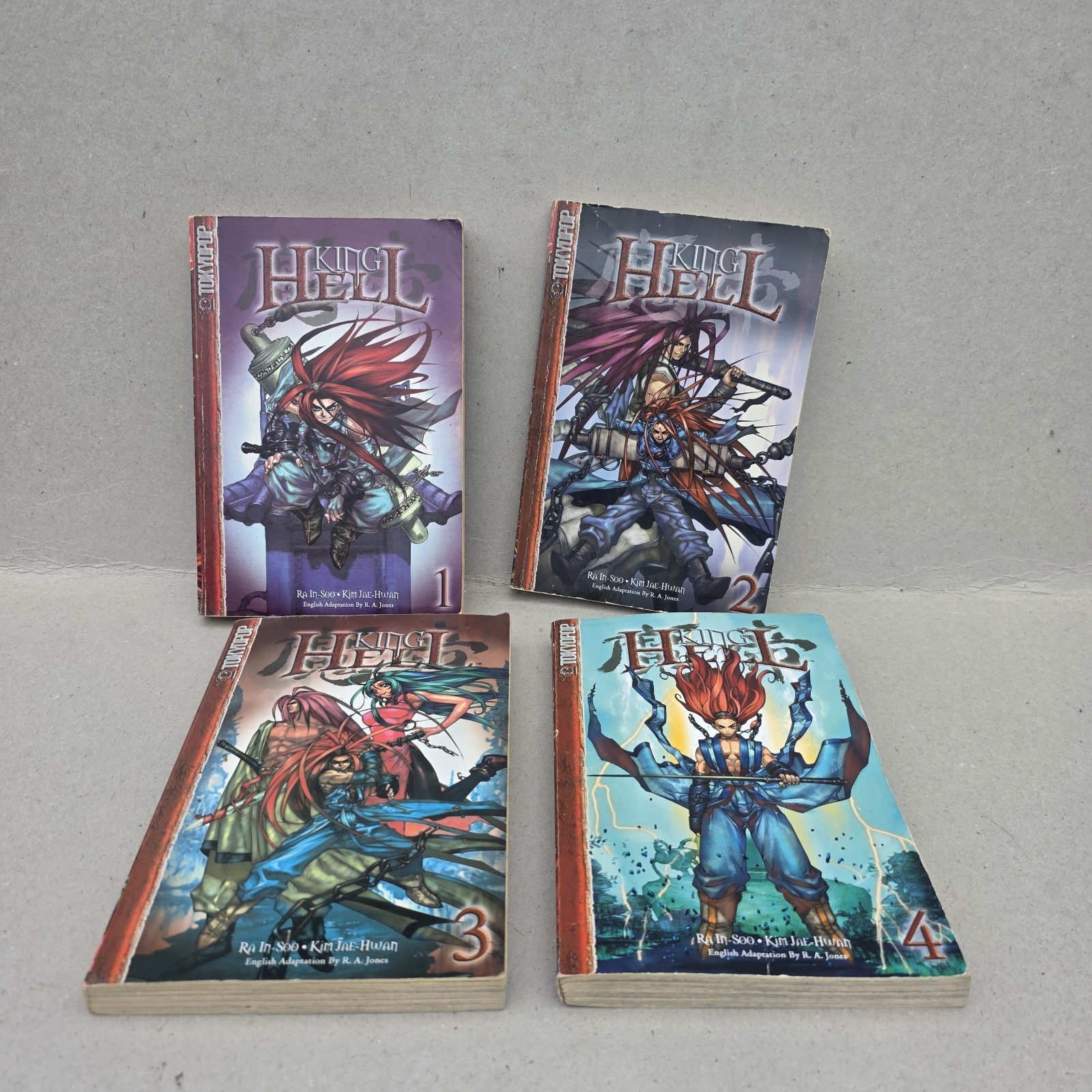 King of Hell TPB Volume 1-4Manga Tokyopop Joblots