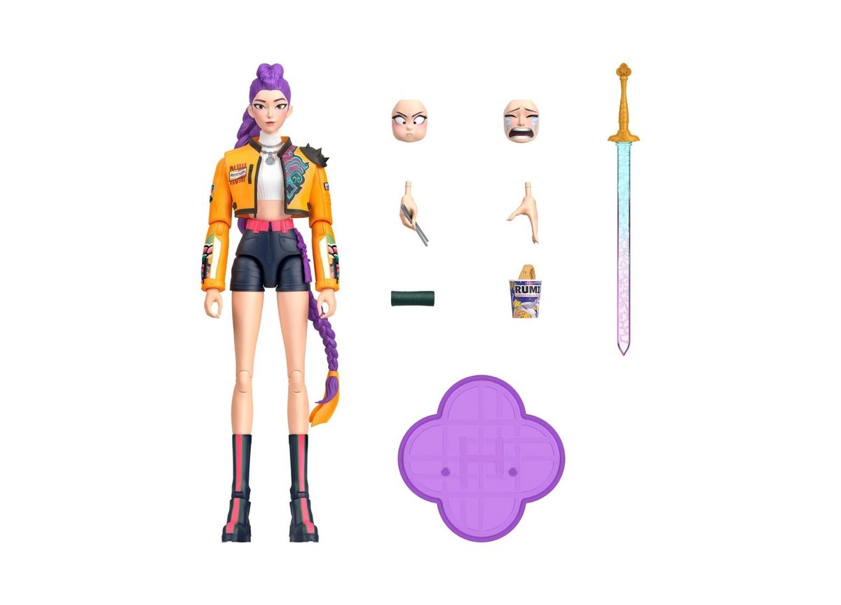 KPop Demon Hunters Rumi Action Figure, 6 Inch, 21 Points of Articulation