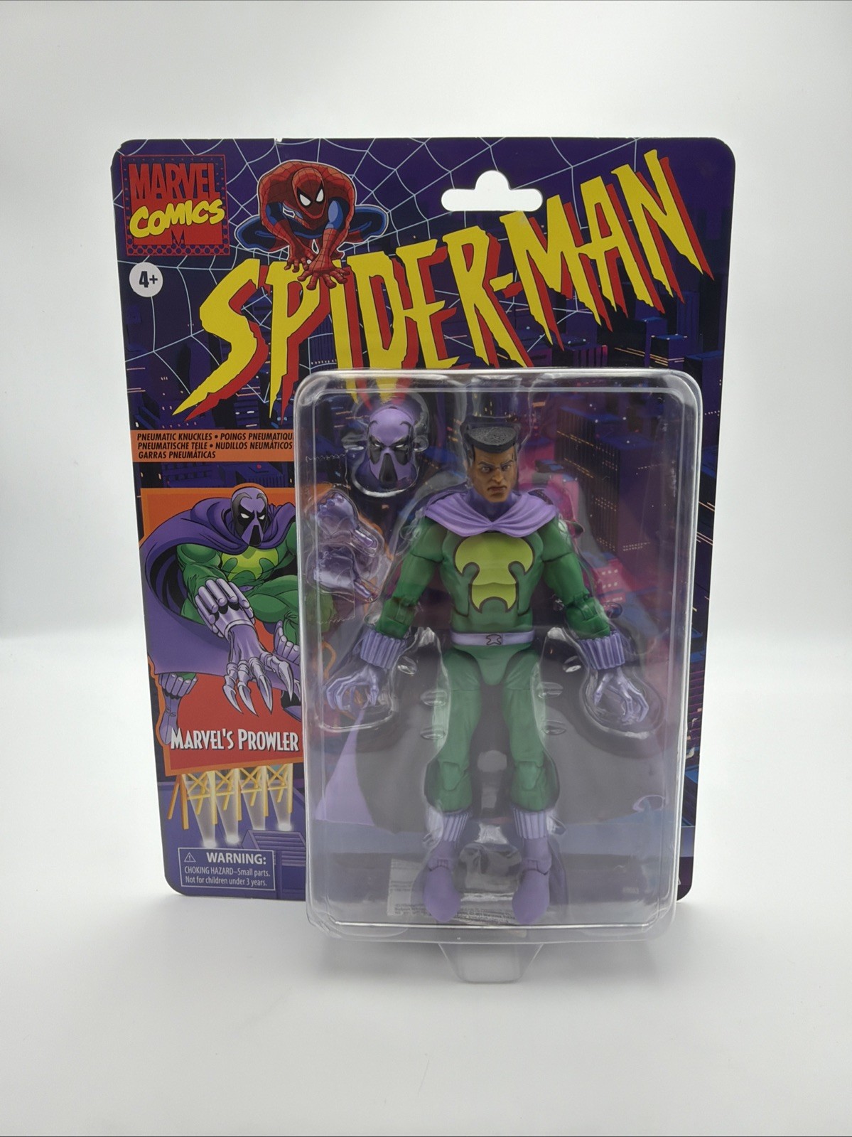 Modellino Hasbro Marvel Legends Spider-Man Retro Card Prowler 6" 2024 nuovo sigillato