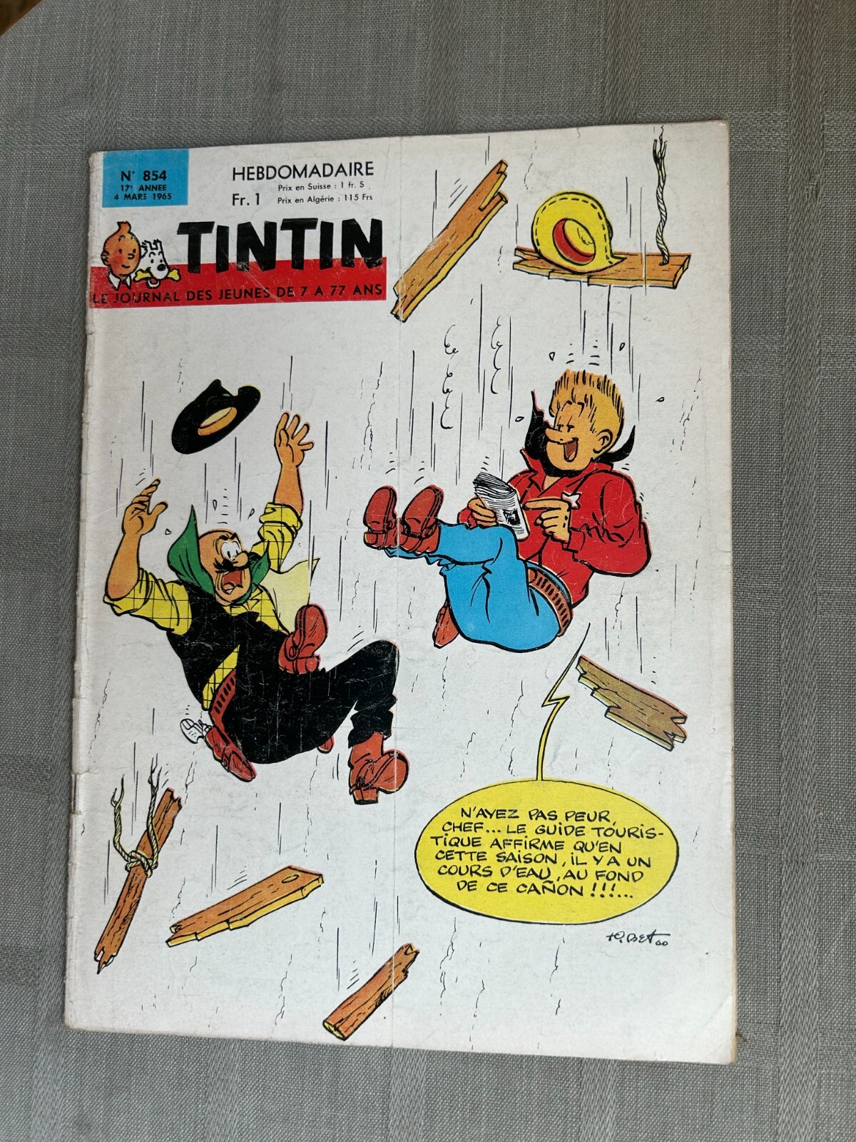 Hebdo Tintin 1ª Serie N°854 In Buone Condizioni