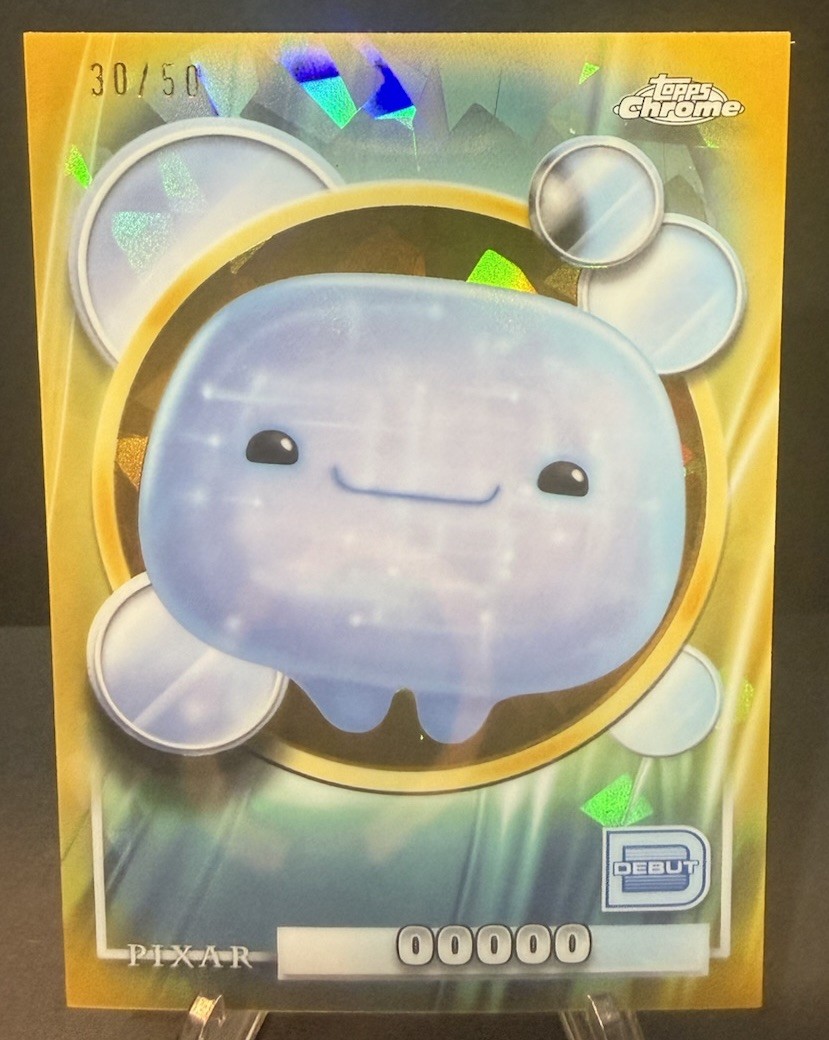 2026 Topps Chrome Sapphire Disney/Pixar Debutto Elio Oooo #142 Oro 30/50