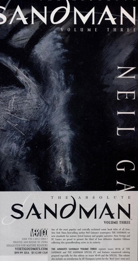 Absolute Sandman HC Vol 3 DC Restock Pre-Order