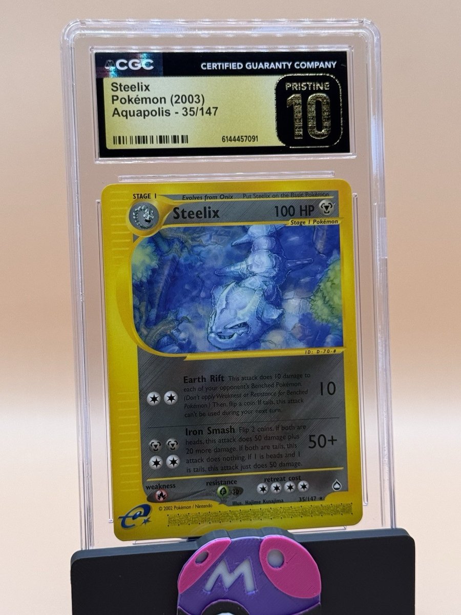 Steelix Aquapolis 35/147 CGC Pristine 10