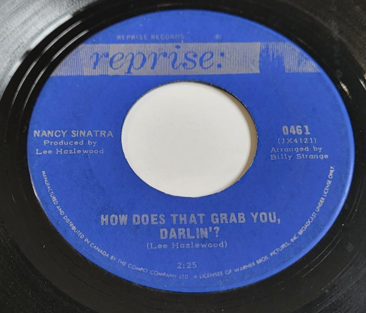 Nancy Sinatra – How Does That Grab You, Darlin'?  45 RPM Record 7"