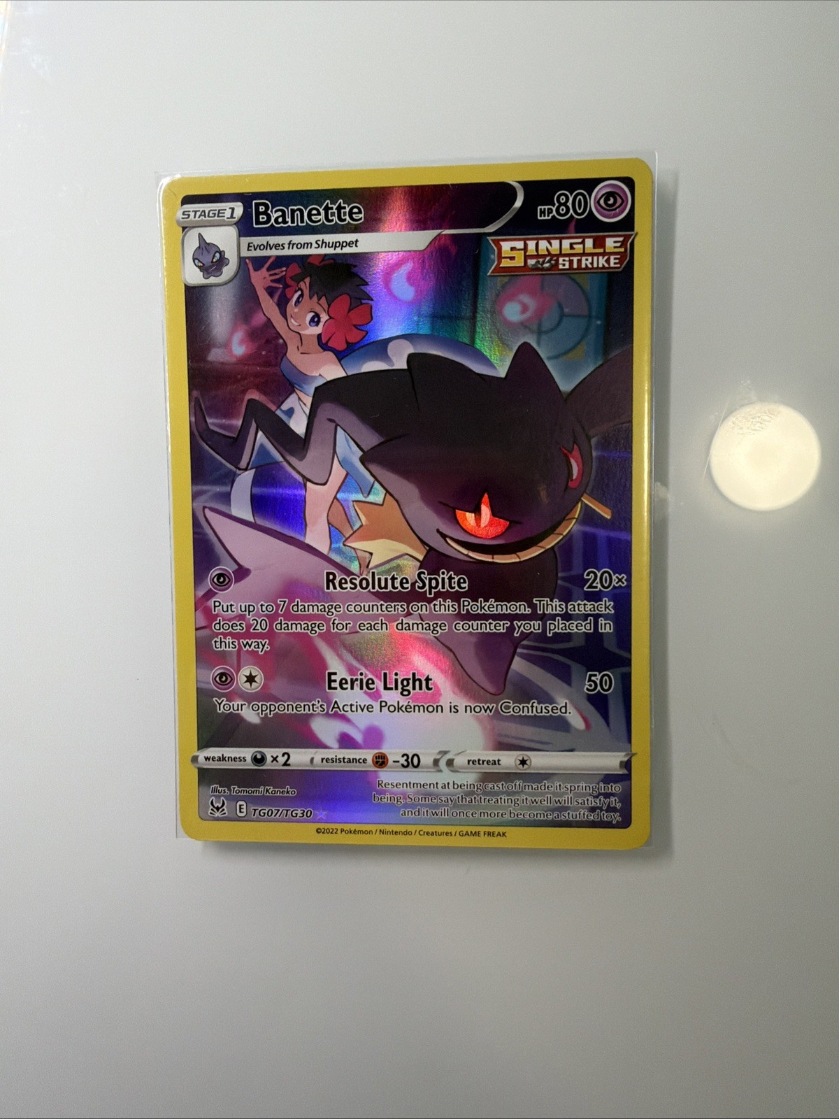 Pokémon TCG Banette Lost Origin Trainer Holo Ultra Rare TG07/TG30