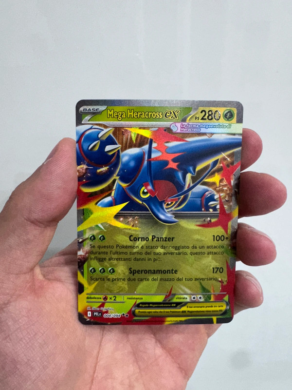 Carta Pokémon Mega Heracross ex 004/094 RR - Forze Temporali (ITA)
