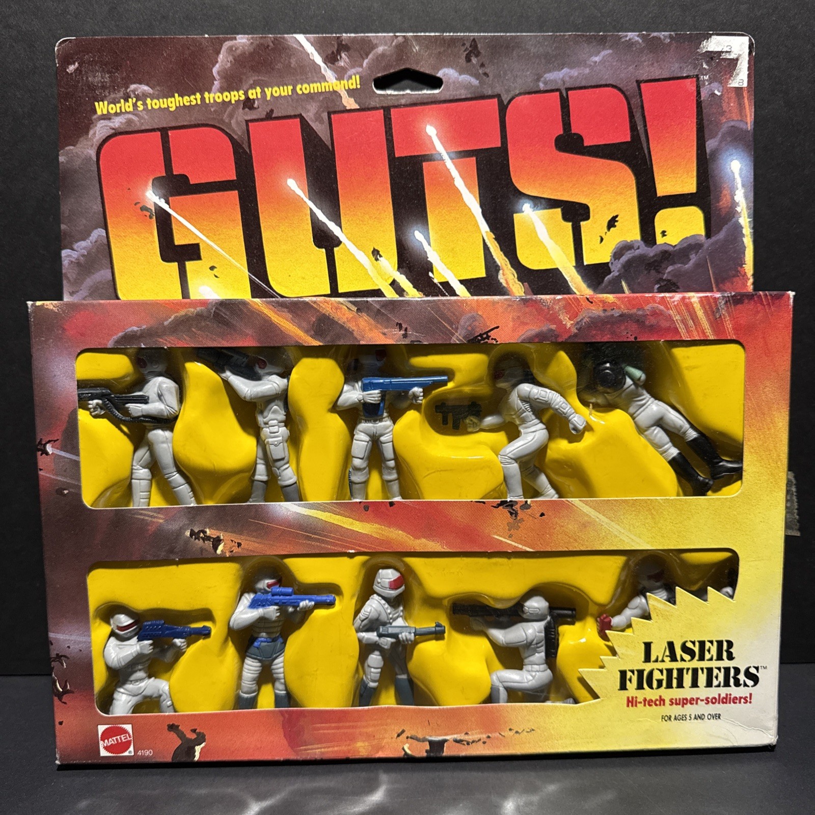 ORIGINALE MATTEL GUTS 1986! - Laser Fighters SET 4190 RARO scatola aperta nuovo con scatola