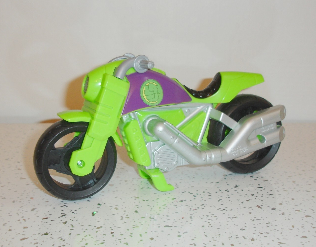 Hulk Moto Spidey e i suoi fantastici amici giocattolo verde - solo bici Marvel ottime condizioni