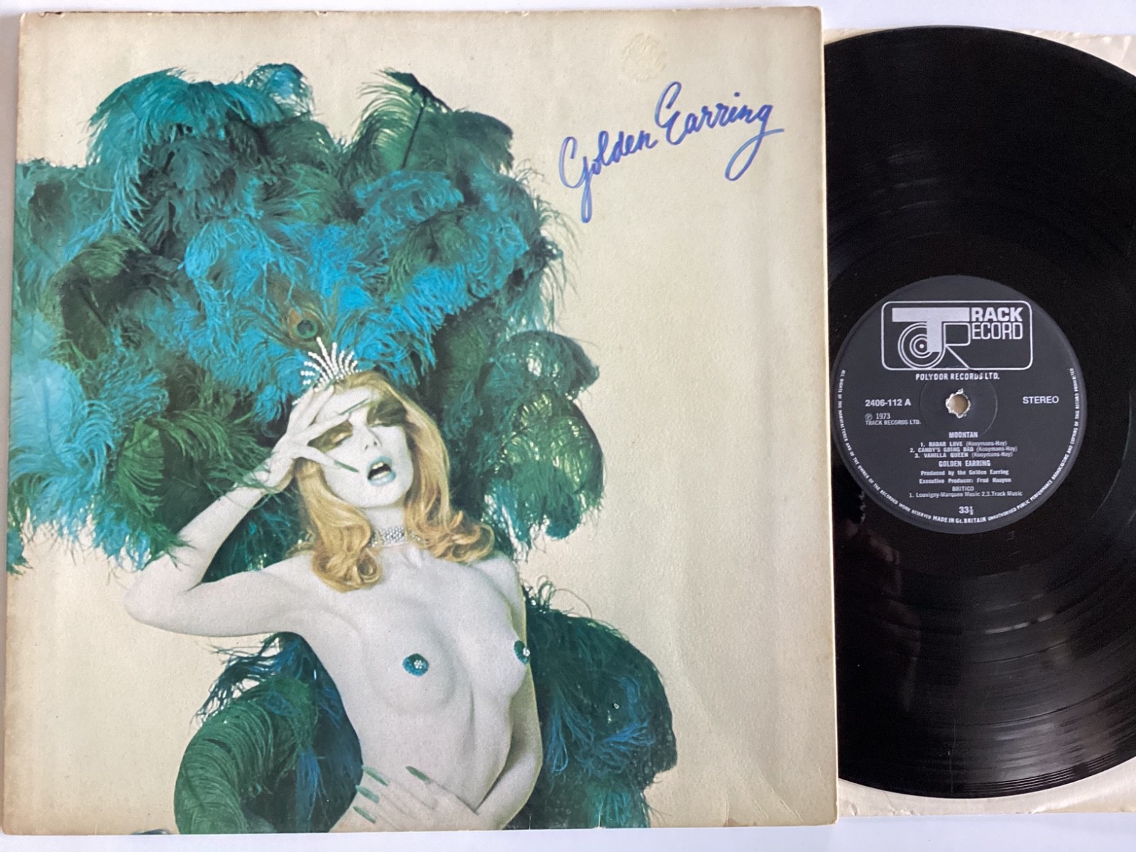GOLDEN EARRING Moontan VINYL TRACK RECORD 1973 U.K 1st press A1 B1 (0