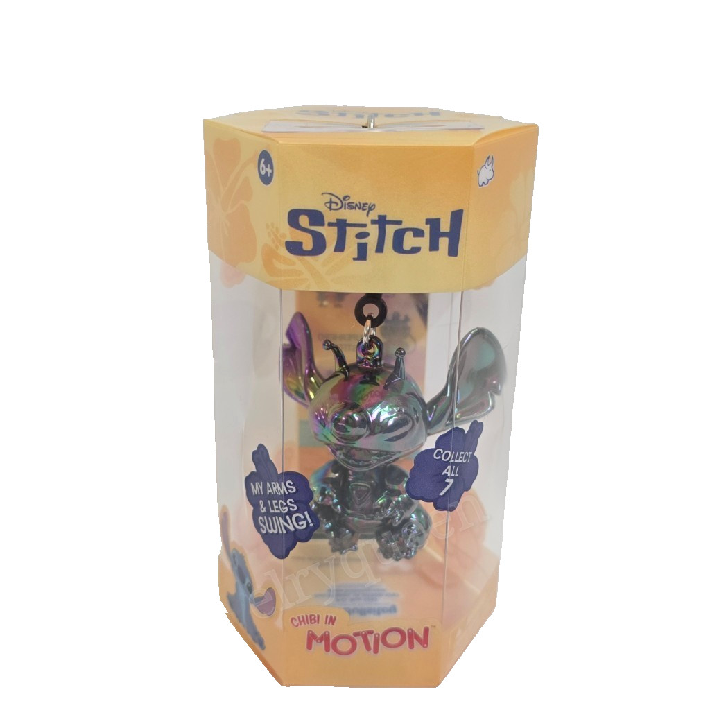 Disney Stitch Chibi In Movimento Ultra Rara Edizione Speciale Inseguimento Iridescente