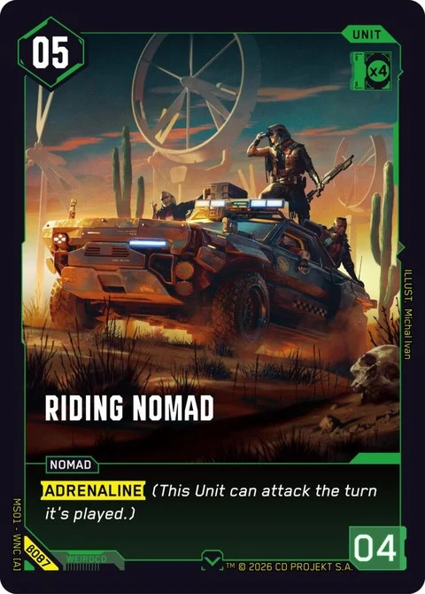 Cyberpunk TCG Riding Nomad (B087)