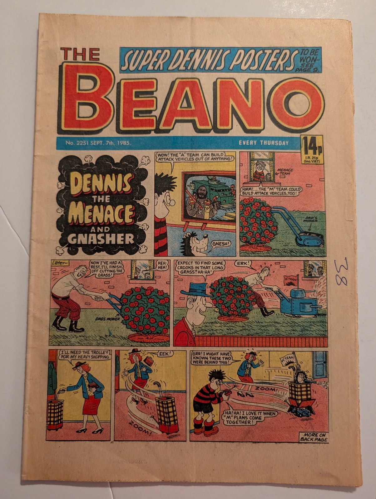 Beano Comic No 2251, September 7th 1985.