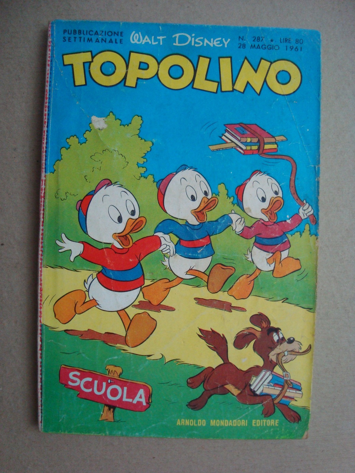 topolino libretto n° 287 ed.mondadori 1961