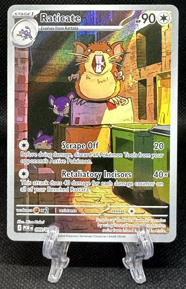 Raticate 099/088 Perfect Order Illustration Rare IR Pokemon Card NM
