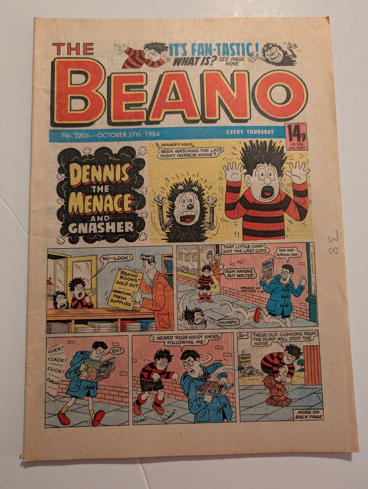 Beano Comic No 2206, October 27th 1984.