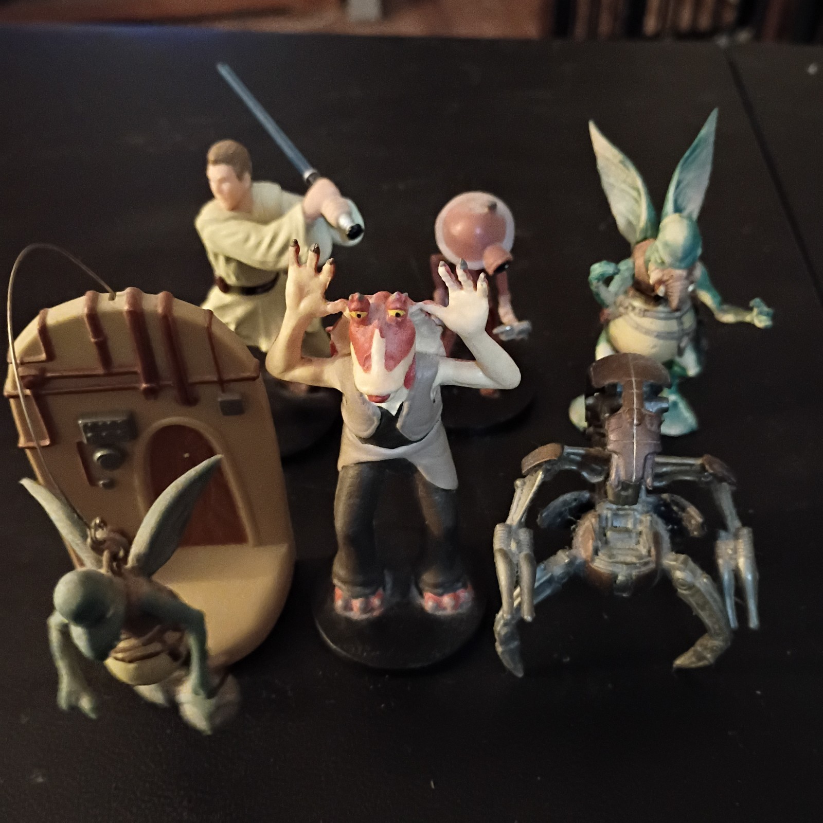 Lotto figurine Star Wars Episodio I sfuse 3" PVC Applausi 1999 lotto di 6 figurine