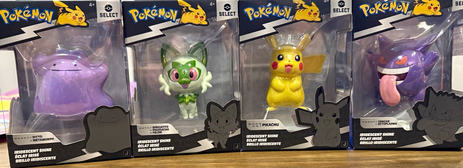 Jazwares Pokémon Seleziona Serie 2 Iridescente Shine Set Idem Pikachu 4+