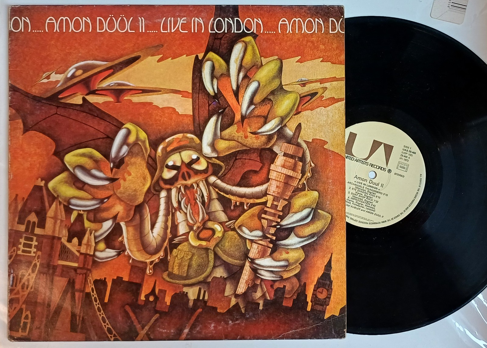 AMON DÜÜL II Vinilo LP 33 RPM Live In London 1973 UAS 29466