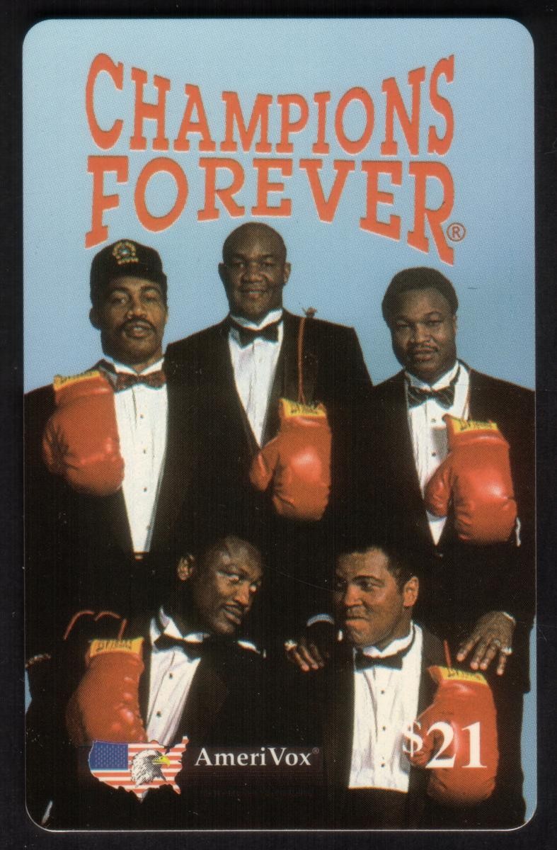 Champions per Sempre Boxe (Norton, Forman, Holmes, Frasier, Ali) Telefono Card