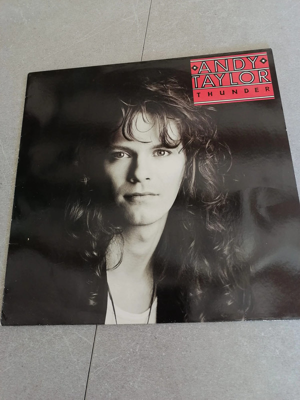 vinyle - lp - andy taylor - thunder - hard rock - original 1987