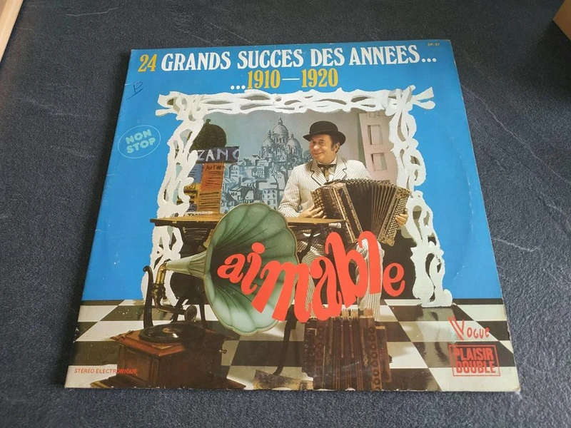 Double Album 33t Vinyle - Aimable – 24 Grands Succes Des Années 1910-1920 - Bon état