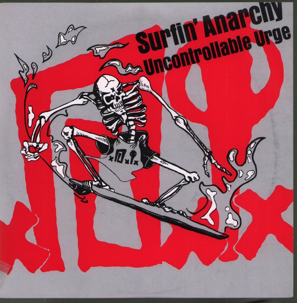 D.i. Surfin' Anarchy 7" vinyl USA Triple X 1989 red vinyl 7" with pic sleeve