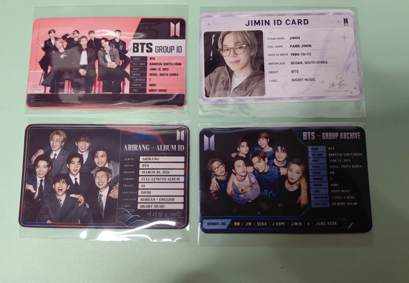 BTS Fanmade id photocards