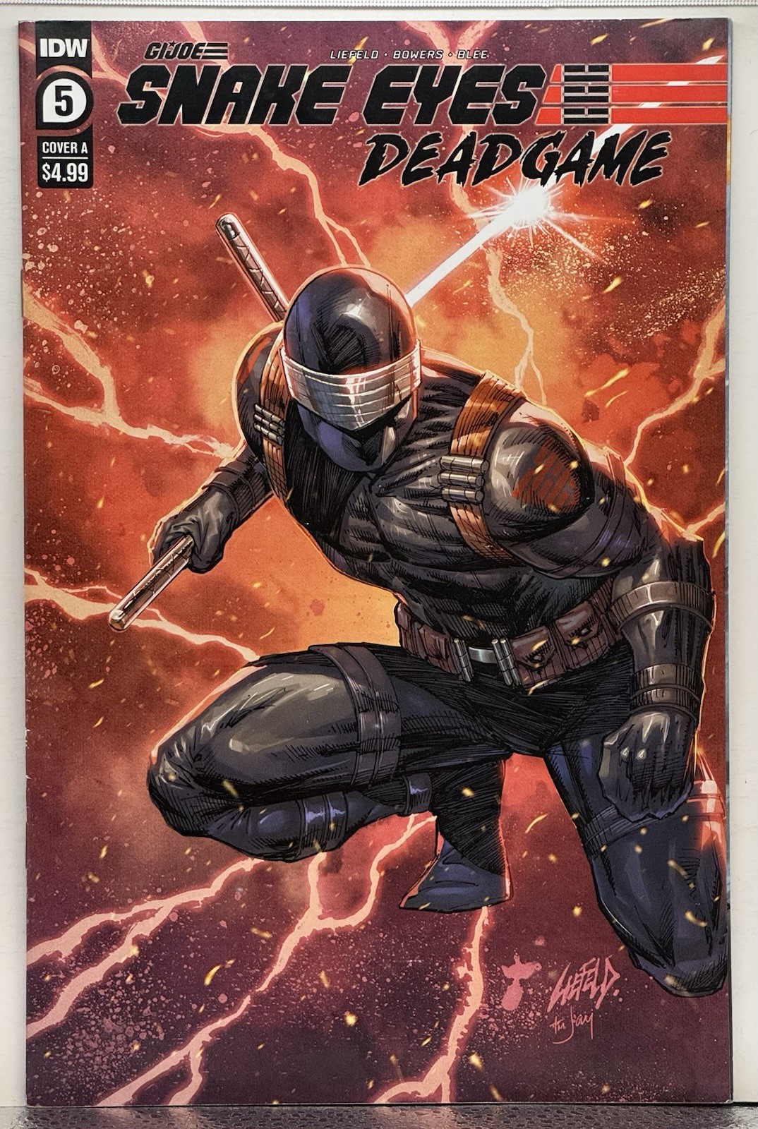 Snake Eyes: Deadgame #5 copertina A-Rob Liefeld
