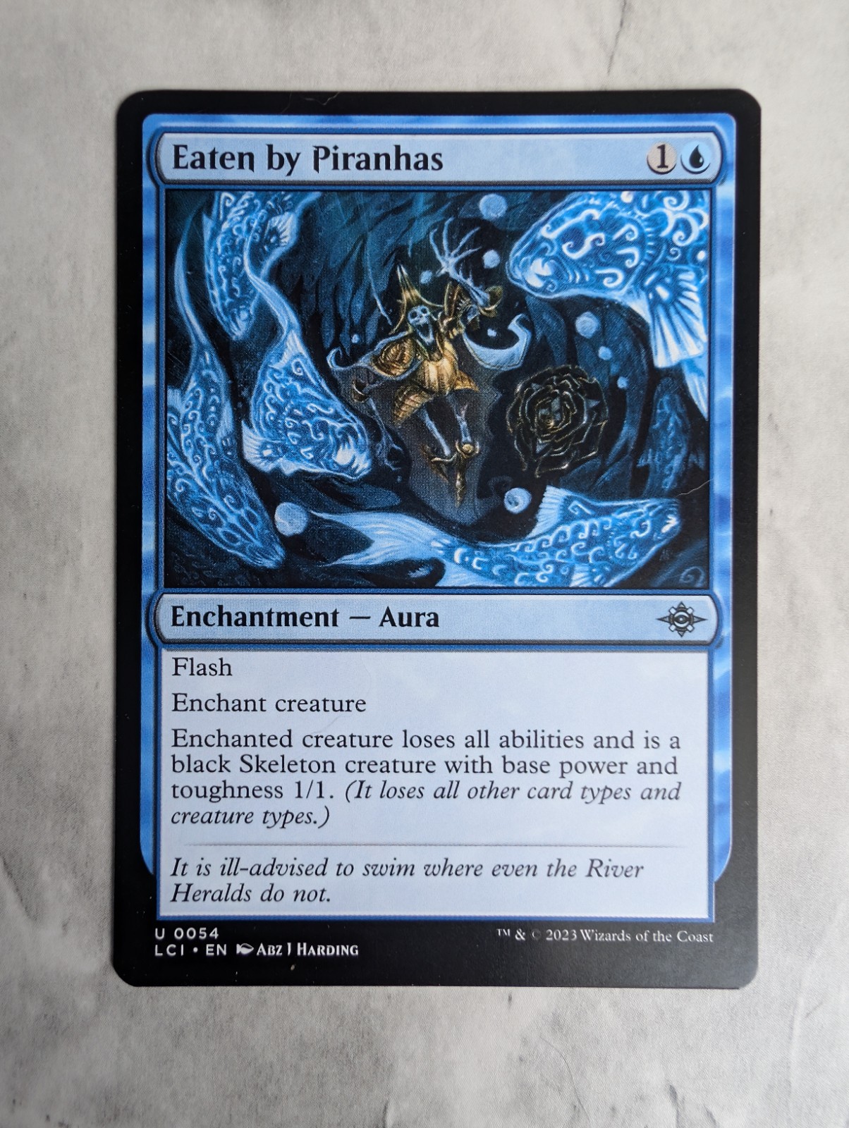Mangiato dai Piranha | MTG Lost Caverns LCI | Enchantment Aura Flash | mai giocato quasi nuovo