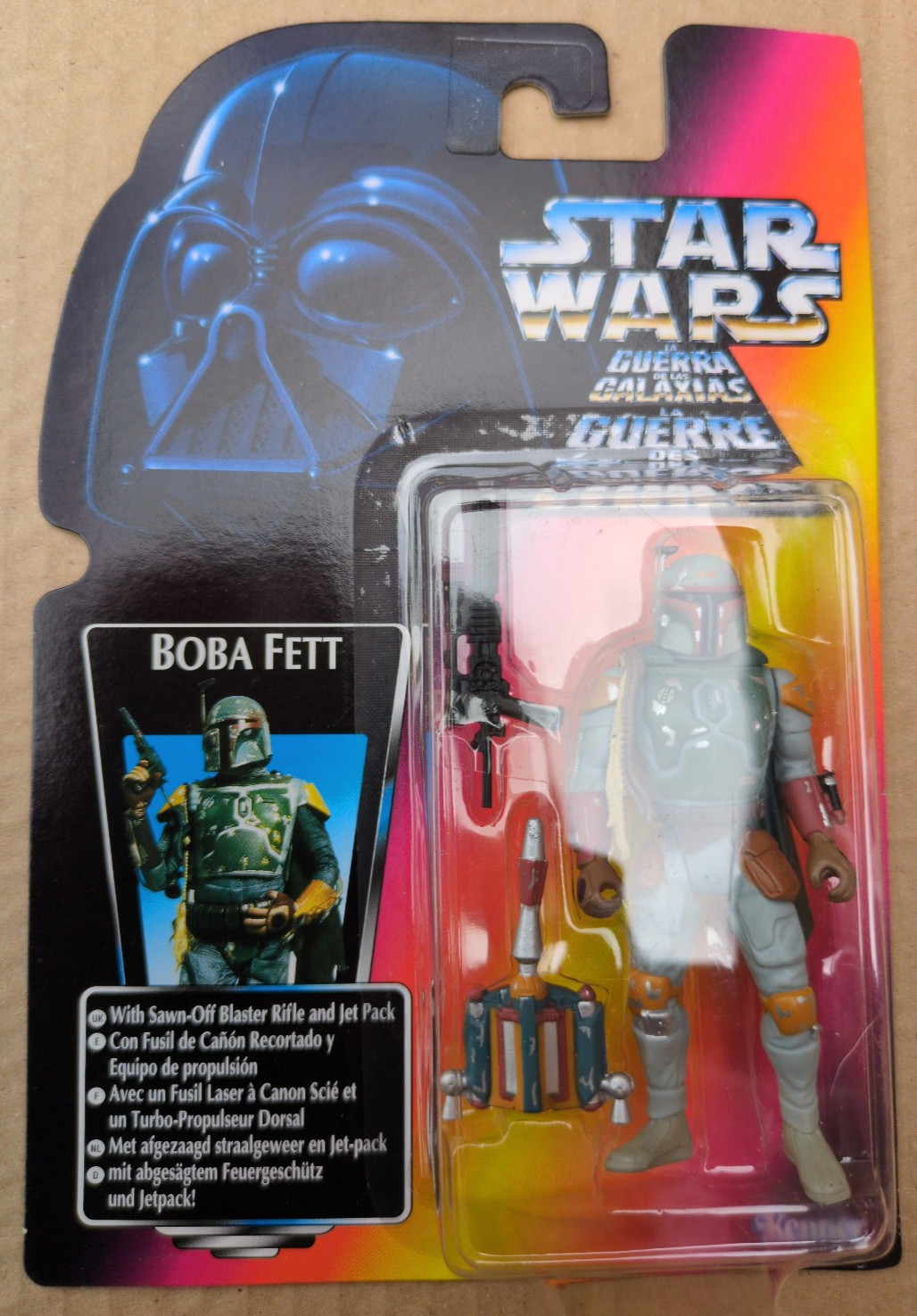 STAR WARS POTF2 BOBA FETT TRI-LOGO 1996 Z506