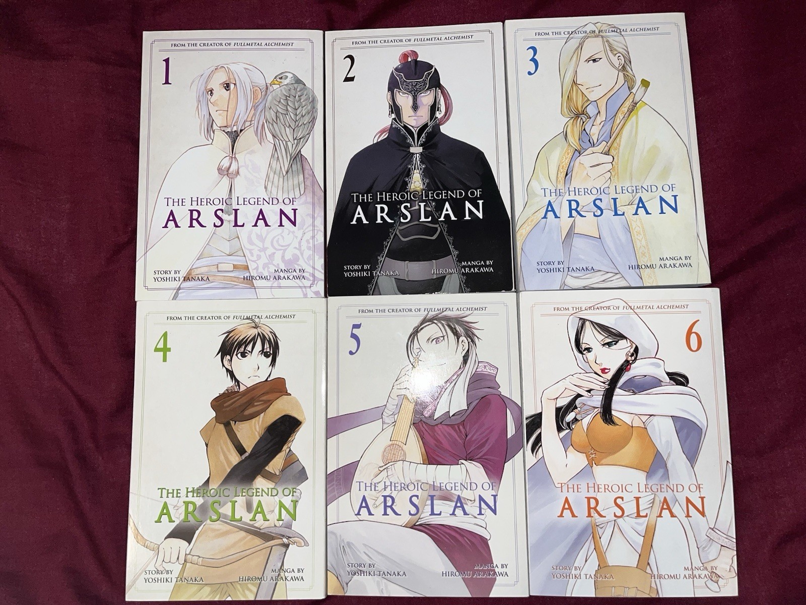 The Heroic Legend of Arslan Vols 1-6 | Kodansha | Lotto Manga Inglese | Fuori Produzione
