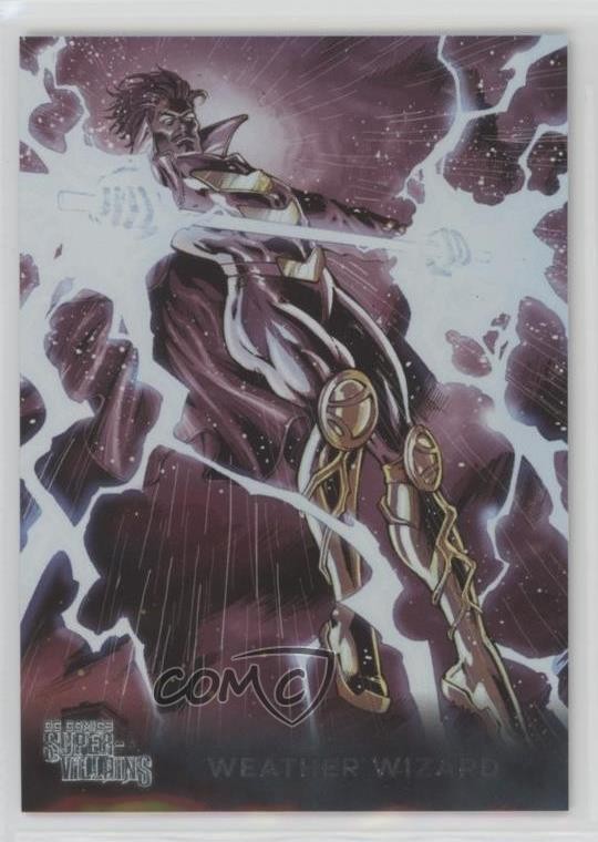 2015 Cryptozoic DC Super Villains Silver Foil Board Weather Wizard #62 d8k