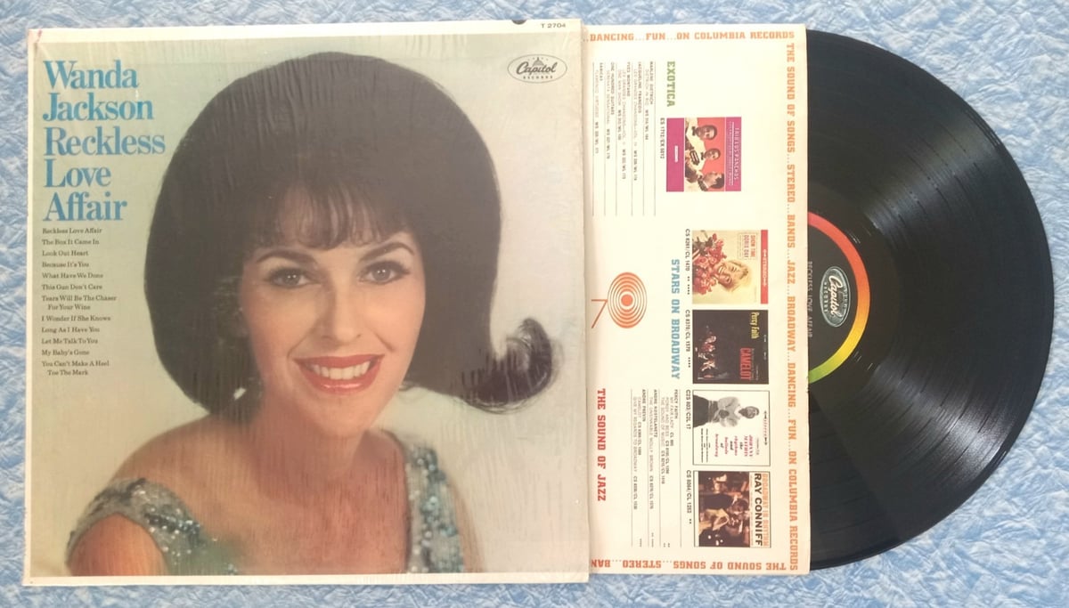 1967 TESTED SHRINK Wanda Jackson Reckless Love Affair Rockabilly